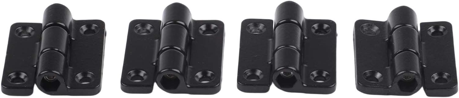 Adjustable Torque Damping Hinge, Zinc Alloy Random Stop Positioning Friction Hinge with 360 Degree Stop for Furniture Cabinet Door and Industrial Equipment Hardware, Silver(26x22MM Black)