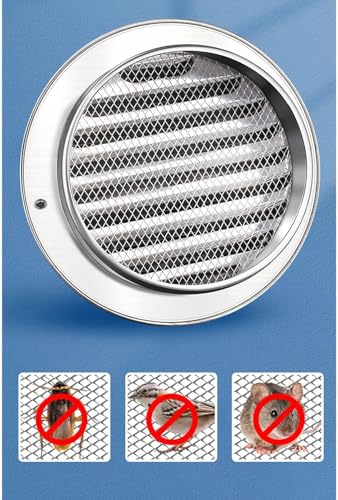 Grille de ventilation ronde 200mm inox durable pour facade moderne - 5