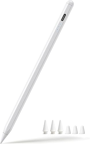 3X Fast Charge Stylus Pen for iPad, Active Pencil with Palm Rejection & Tilt Sensitivity, Compatible iPad 10th/9th/8th/7th/6th Gen, Air 11/13 M2/M3/5/4/3, Pro 11/12.9/13 M4, Mini A17 Pro
