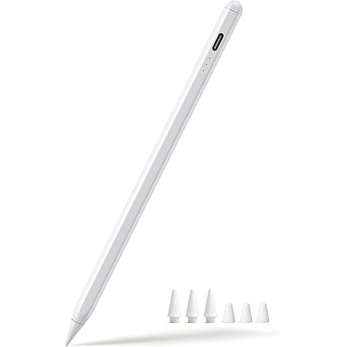 Stylus Pen for iPad 2018-2026, 3X Fast Charge Active Pencil for iPad A16 10th/9th/8th/7th/6th Gen, iPad Air 11/13 M2/M3/5/4/3, Pro 11/12.9/13 M4, Mini 5/6/A17 Pro, w/Palm Rejection &Tilt Sensitivity
