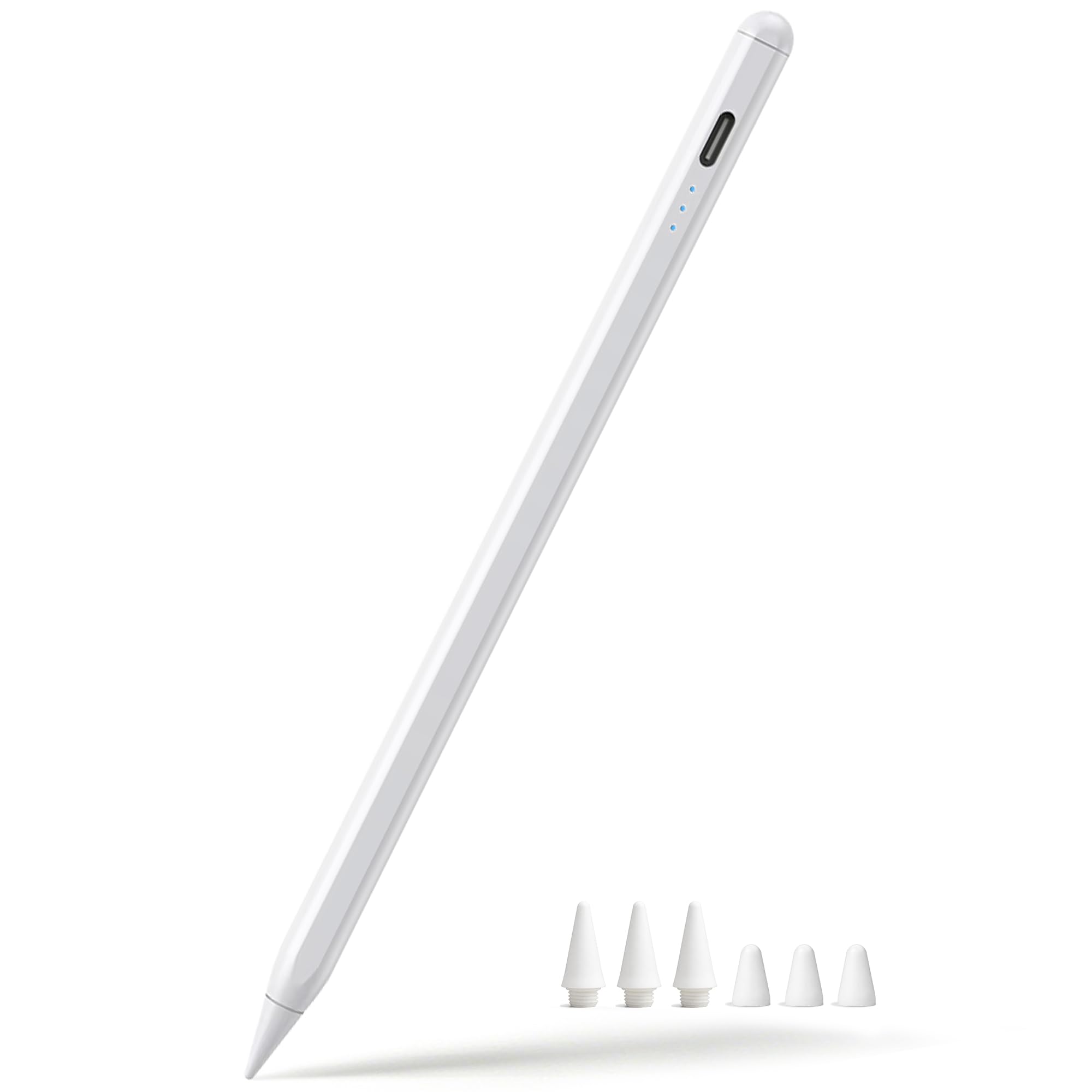 Photo 1 of Stylus Pen for iPad 2018-2026, 3X Fast Charge Active Pencil for iPad A16 10th/9th/8th/7th/6th Gen, iPad Air 11/13 M2/M3/5/4/3, Pro 11/12.9/13 M4, Mini 5/6/A17 Pro, w/Palm Rejection &Tilt Sensitivity