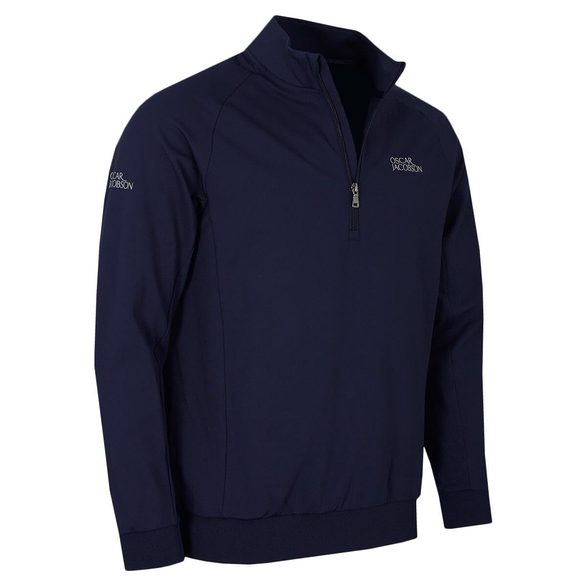 Oscar Jacobson Mens Trent Tour Sweater - Solid Navy - XXL