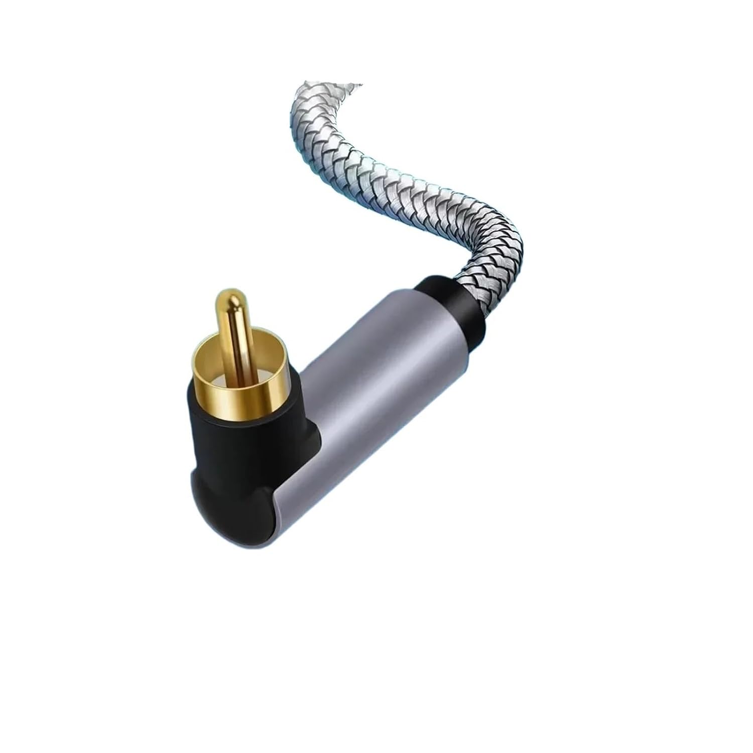 90 Degree HiFi Cable Digital R/CA to Male Coaxial Amplifer SPDIF Cord Plated for Home Theater HDTV Accessories(15m)