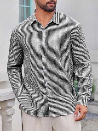 Image of Lymio Men Shirt || Striped Shirt for Man || Full Sleeve || Casual Style (Packs Also Available) (Crush-Lining-New)