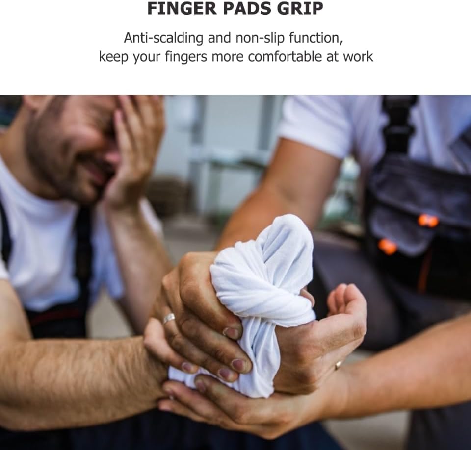 Miniatura 6 de Healifty Funda protectora para dedos, 10 puntas de silicona para manualidades, diseño antideslizante, ligero, antiquemaduras, fácil de usar