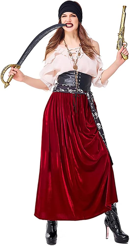 Amazon.co.jp: [Diki Home] ハロウィン衣装 海賊 女性用 パイレーツ 