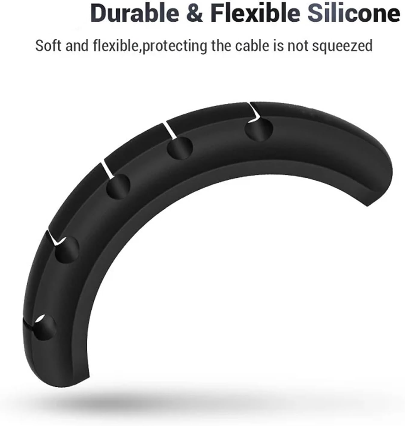 Wire Holders For Cords 3pcs Cable Management Cord Organizer Clips Silicone Holder For Desktop Charging Clip Wire Office Home For Cords Organize Wires Appliance Management(Gray)