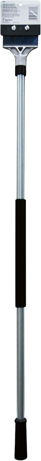 Red Devil 2108 Long Handle Heavy Duty Floor Scraper with 4-Inch Double Edge Steel Blade, Cushioned Grip Handle for Tile, Linoleum, and Carpet Removal