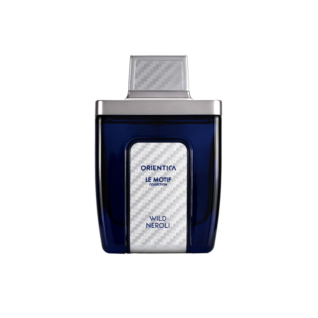 Orientica Le Motif Wild Neroli Eau De Parfum – Fresh Citrus, Bergamot, Lemon, Petit Grain, Neroli, Orange Blossom, Amber, Cedarwood, Musk - Arabic Perfume for Men & Women – 2.9oz / 85ml