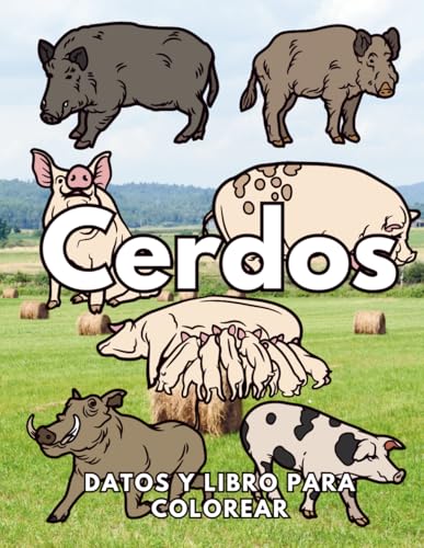 Cerdos: Datos y libro para colorear: Libro de actividades para niños de 2 a 16 años