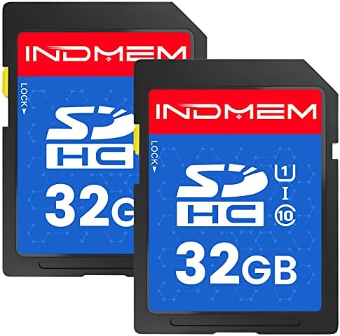 INDMEM SD Card 2GB 2 Packs Class 4 MLC Secure Digital Flash Memory Card Camera Card