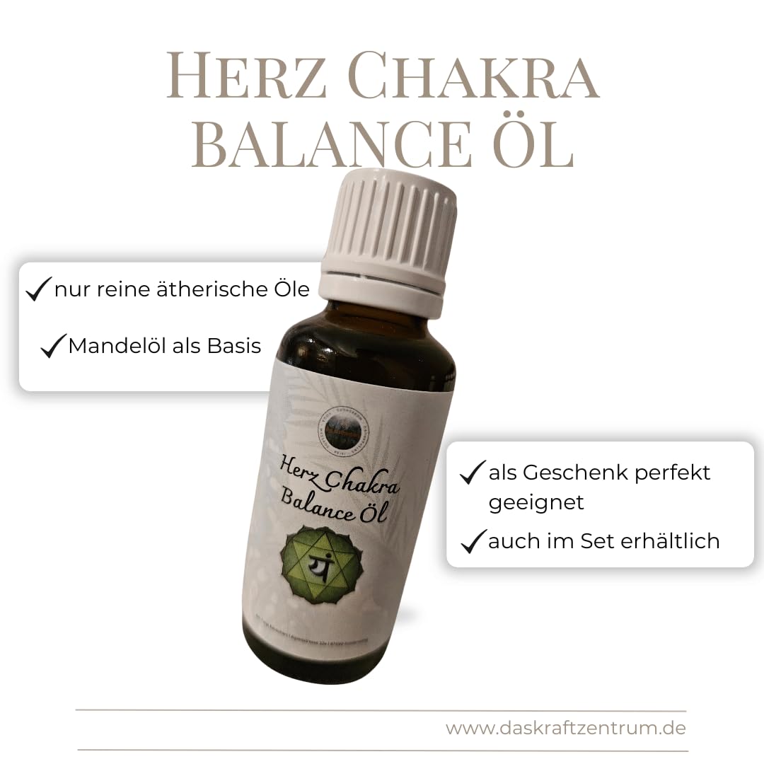 Chakra Balance Öl Set (7 Chakren) | Handgemachte Aromapflege- & Massageöle auf Mandelölbasis | Ganzheitliche Balance, Achtsamkeit & energetische Harmonie