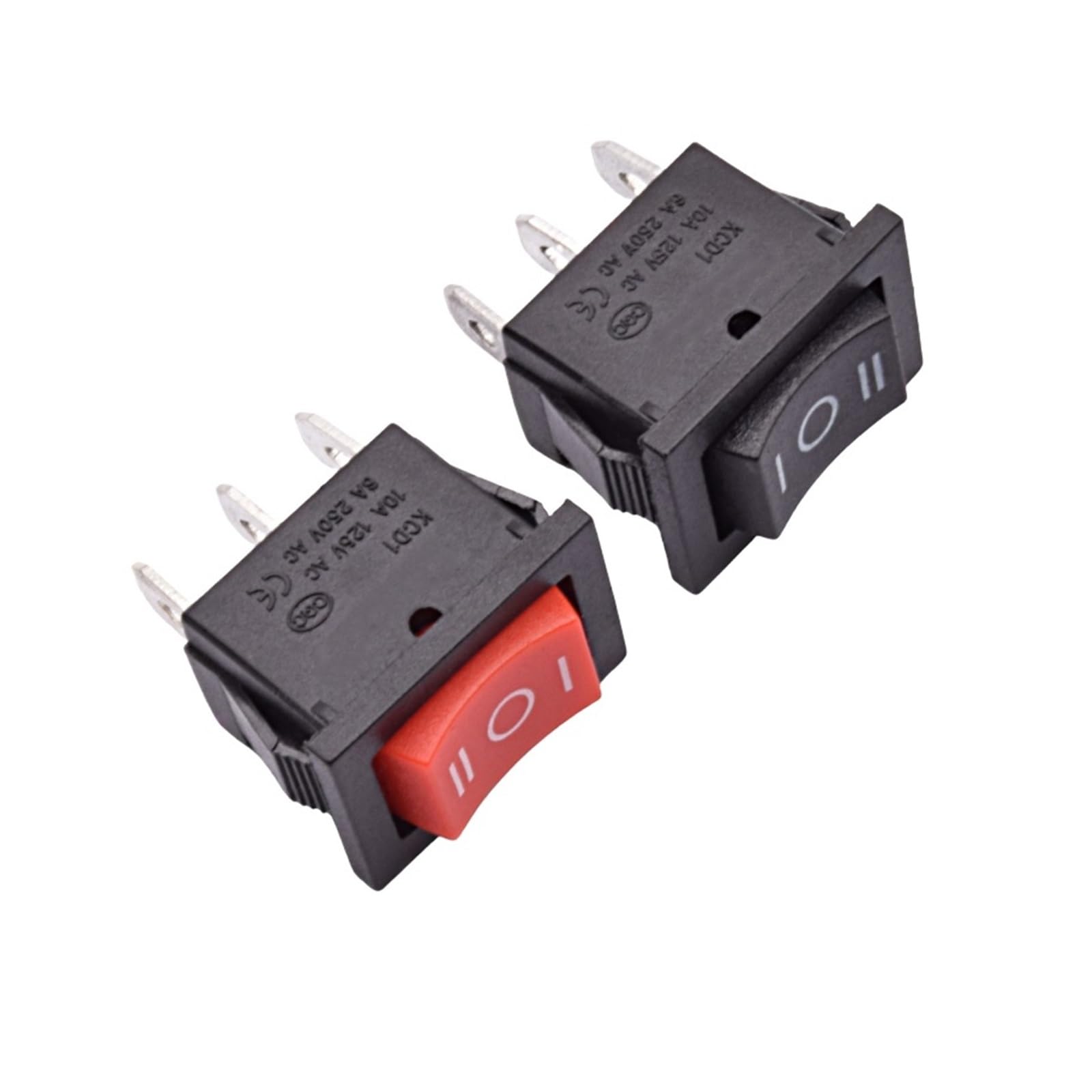 【mimi】Switch Round Rocker Switch, 6 Pcs Mini Rocker Switch, 12 Volt ON