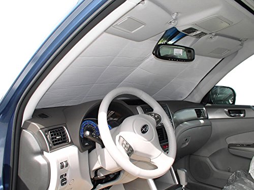 HeatShield, The Original Windshield Sun Shade, Custom-Fit for Subaru Forester SUV 2009, 2010, 2011, 2012, 2013, Silver Series