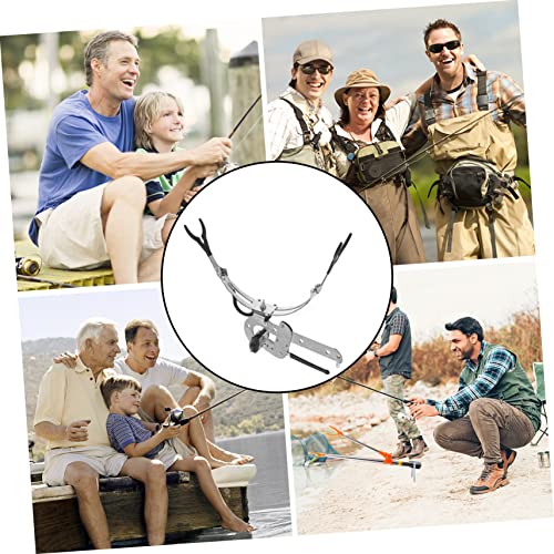 Anneome 1Pc Suporte De Vara De Pesca Caña De Suporte Dobrável Suporte De Soquete Suporte De Armazena