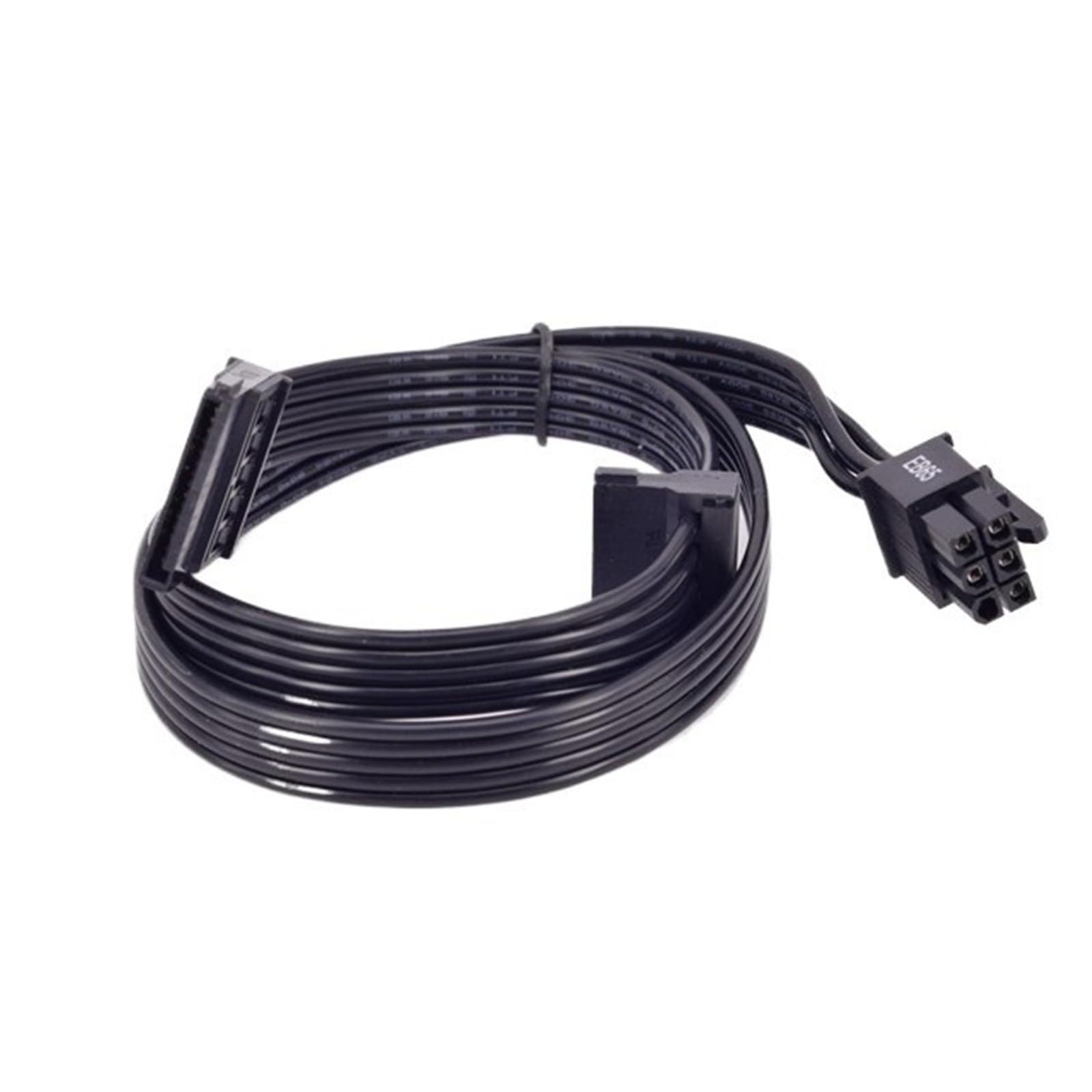 Generico Cavo splitter SATA da 1 a 4 a 6 pin e 15(6pin to 2 SATA)