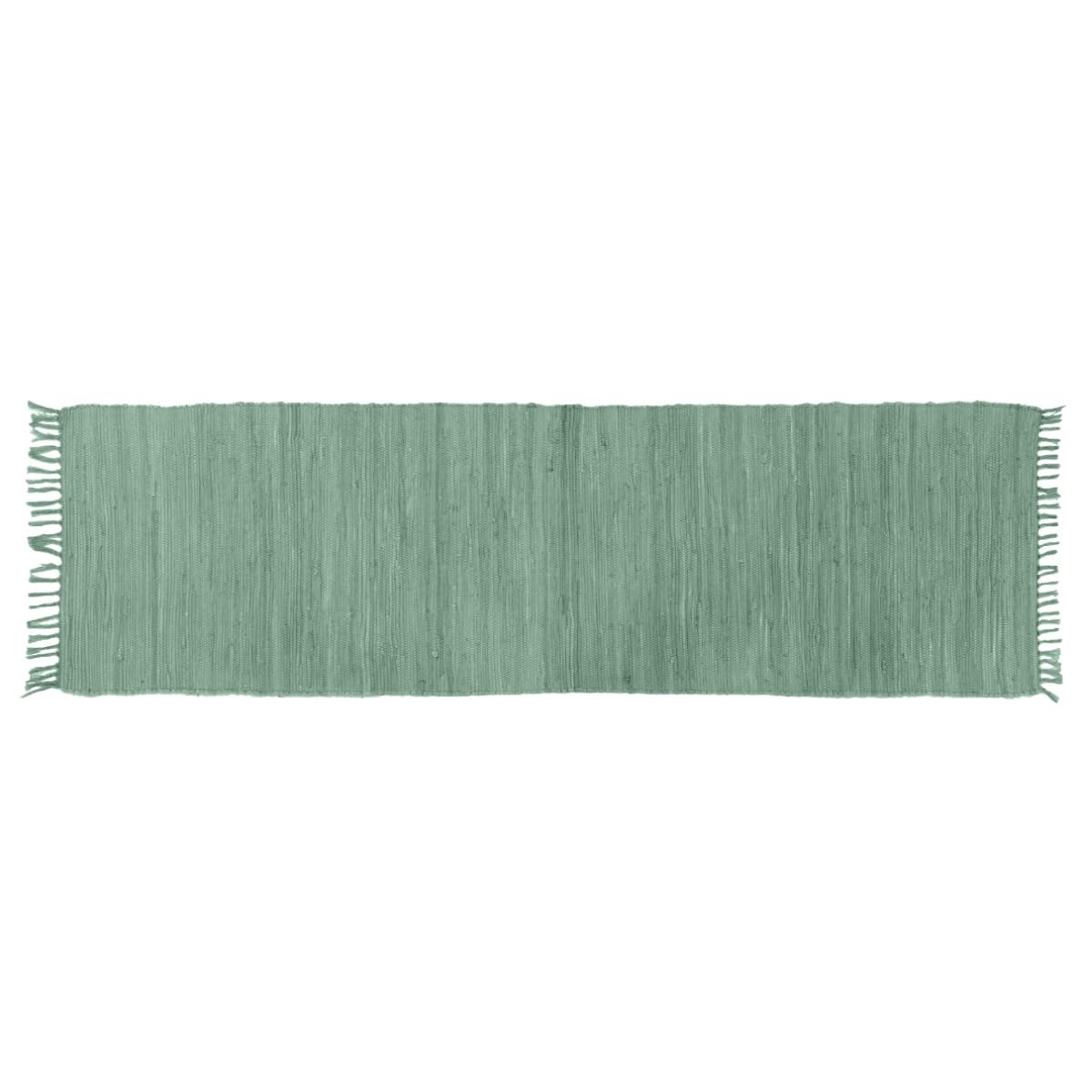 Tapis de couloir vert céladon 60x200 AUBAGNE contre les sols froids