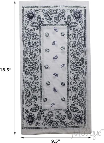 Image of Motique Accessories Paisley Bandana Neck Gaiter Tube Headwear Motorcycle Face Scarf