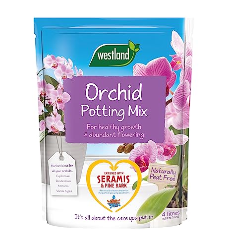 4L Orchid Potting Mix Compost Free-Draining Blend for Healthy Roots & Vibrant Blooms Ideal for All Orchid Varieties & Epiphytic Plants