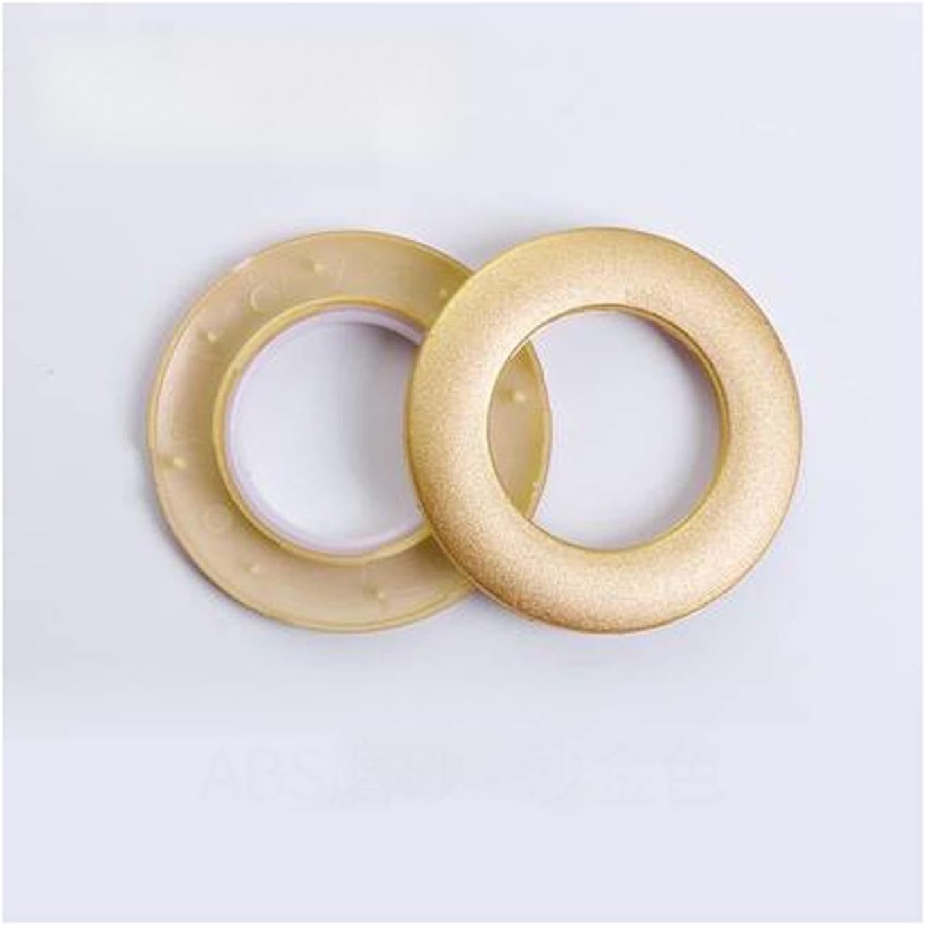 Curtain Rings Frosted Thick Silent Curtain Ring Shower Room Perforated Ring Curtain Clasp Hook Round Curtain Accessories Window Curtain Ring(D)