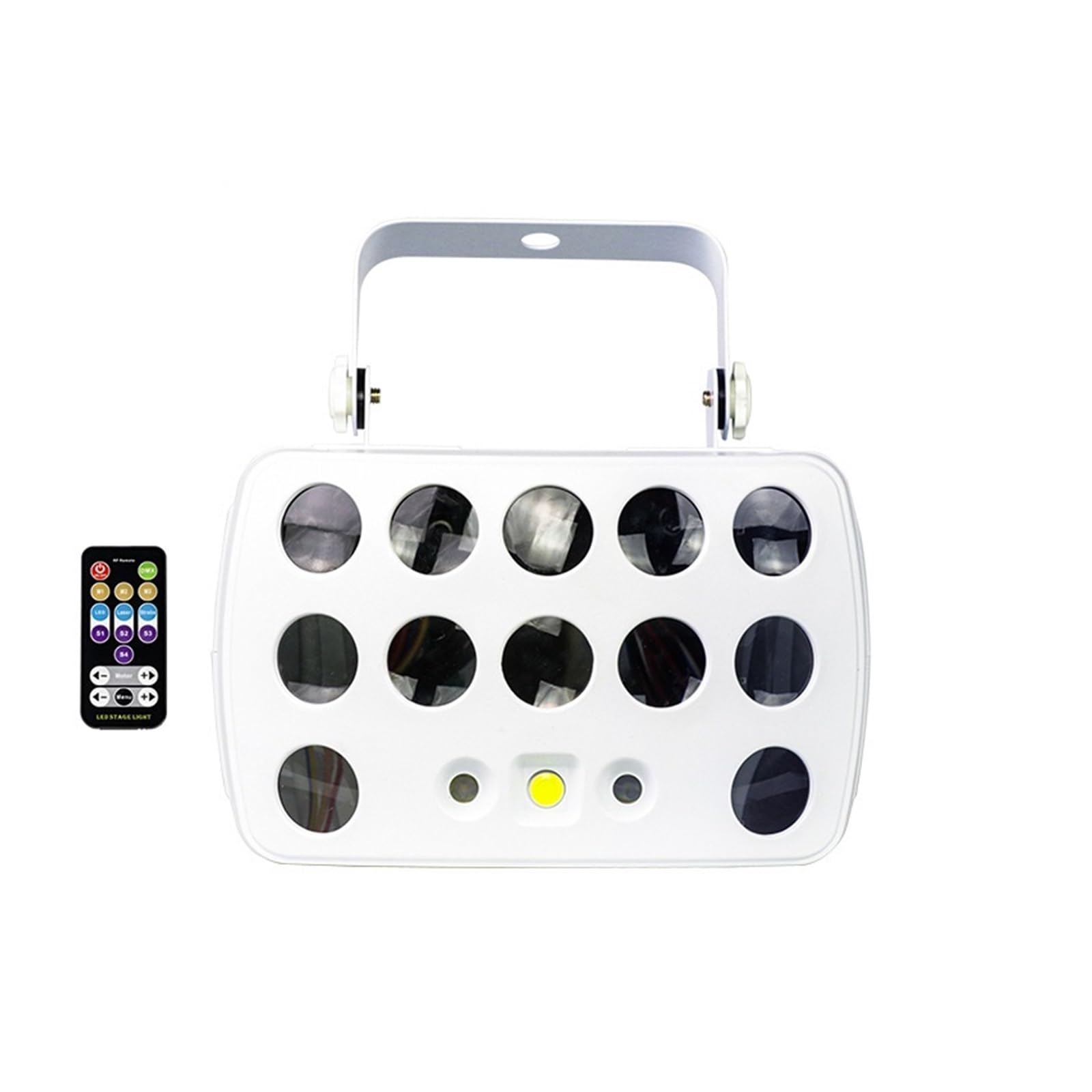 OXOAMP Lumières de Scène Projecteur à effet de scène LED for DJ Disco Party éclairage sonore vacances noël ciel étoilé nouvel an lampe boule(No Remote)