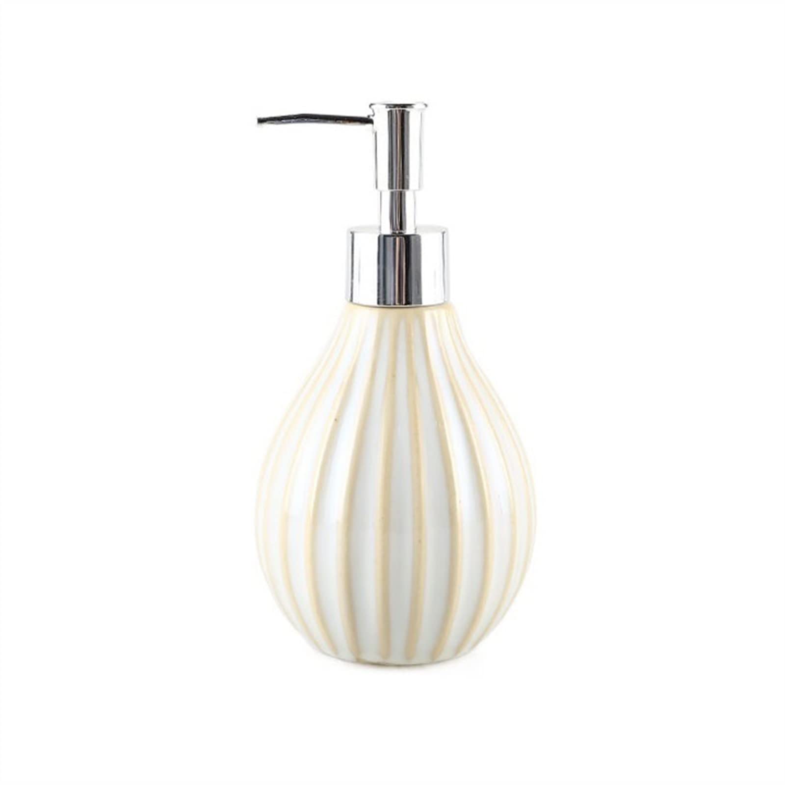 Kitchen Soap Dispenser 360ML Simple Ceramic Press Type Lotion Bottle Shower Gel Shampoo Separate Bottles for Kitchen and Bathroom Soap and Lotion Dispenser Handsoaps Dispenser