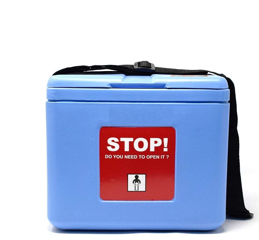 SPARX MEDICAL LIGHTING 0.80 L Small Vaccine Carrier with 2 Ice Packs (Blue) (B093DFQ1SY) Amazon Price History, Amazon Price Tracker