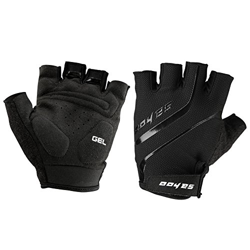 dimart respirant Gants de vélo vélo gants gants sport Demi Doigt Gants d'équitationu00a0u0096u00a0Haute respirant et absorption des chocs et anti-dérapant XL noir - Noir