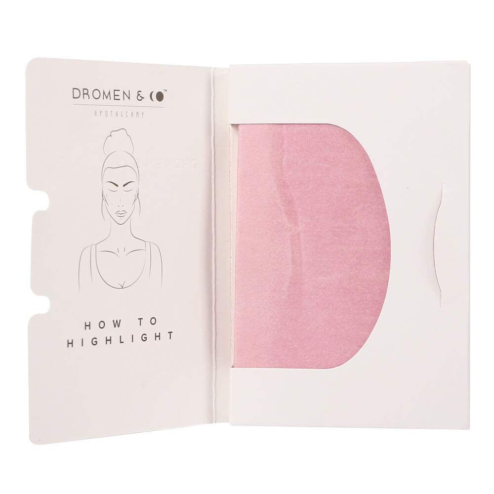 Dromen & Co Pink Blush Paper | Blusher for face Makeup | Travel Friendly Blusher Paper | Pack of 1 (50 Sheets) 1