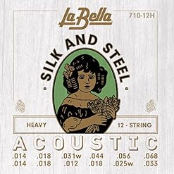La Bella en soie et acier Série 12 cordes Heavy C Tuning - Les Beatles, Paul McCartney, John Lennon, RIngo Starr, George Harrison