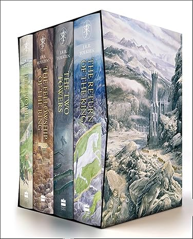 By J. R. R. Tolkien | Collection of 4 Books Boxed Set The Hobbit & The Lord of the Rings: Illustrated edition