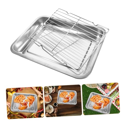 Récipient à double compartiment en inox pour séparer les sauces et graisses - 8