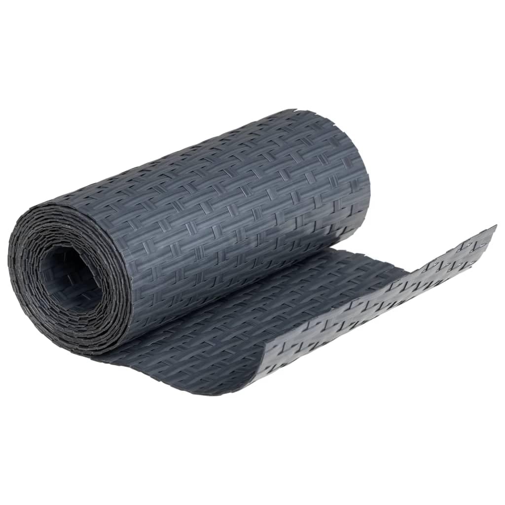 Paravents de Balcon 10 pcs Anthracite 255x19 cm résine tressée,Quincaillerie,Clôtures & barrières,Panneaux de clôture,3.81 kg-156311