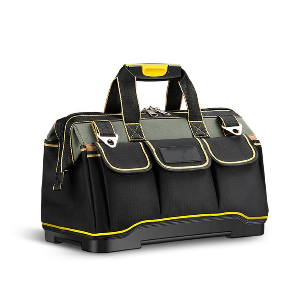 Bolsa de herramientas de boca ancha Oxford para electricista para herramientas y accesorios, diseño duradero y espacioso, ideal para uso profesional y doméstico