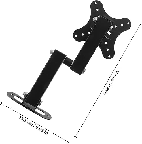 Miniatura 2 de Adjustable Retractable Tv Wall Mount Bracket for Monitors and Tvs Stable Corner-Compatible Holder with Swivel and Tilt for Space-Saving Wall Display