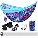 Camping Hammock, Anti-Rollover Portable 2-Person Double Hammock, Outdoor Tree Hammock, 118 x 79...
