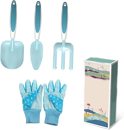 Miniatura 6 de 1set Garden Trowel Set Metal Gardening Tools for Digging Transplanting and Soil Loosening Lightweight Hand Shovel and Rake for Efficient Planting