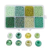 Naler 24000 stks glazen rocailles, kleine pony kralen geassorteerde kit ondoorzichtige kleuren ambachtelijke rocailles, voor sieraden maken, kunst vinden, doe het zelf decoratie knutseldecoratie, 2 mm rond