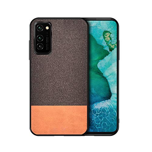 Mobile Phone Protection Case for Huawei Honor V30 Shockproof Splicing PU + Cloth Texture PC + TPU Protective Case-image-42