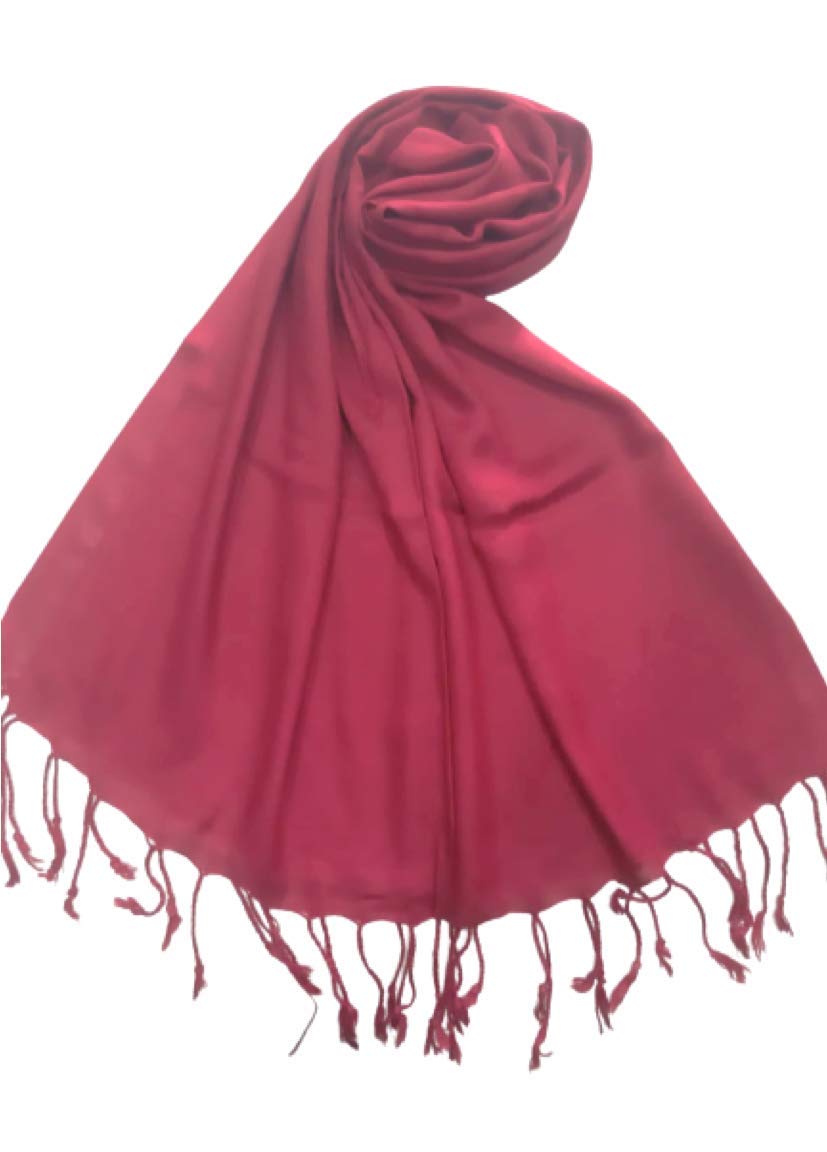 Women's Light and Soft Rayon Stole (maroon , Free Size)-image-21