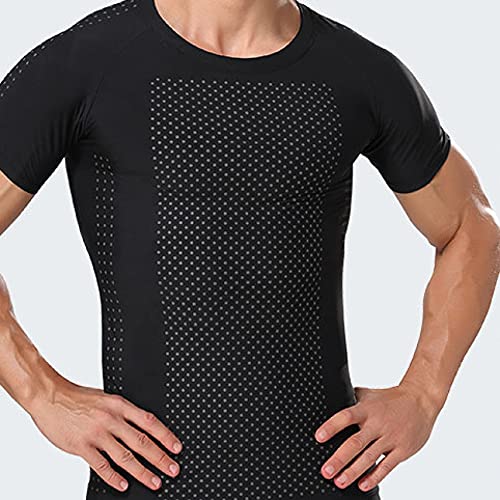 Tops de compresseur slimming homme gainant pour ventre plat et dos - 3
