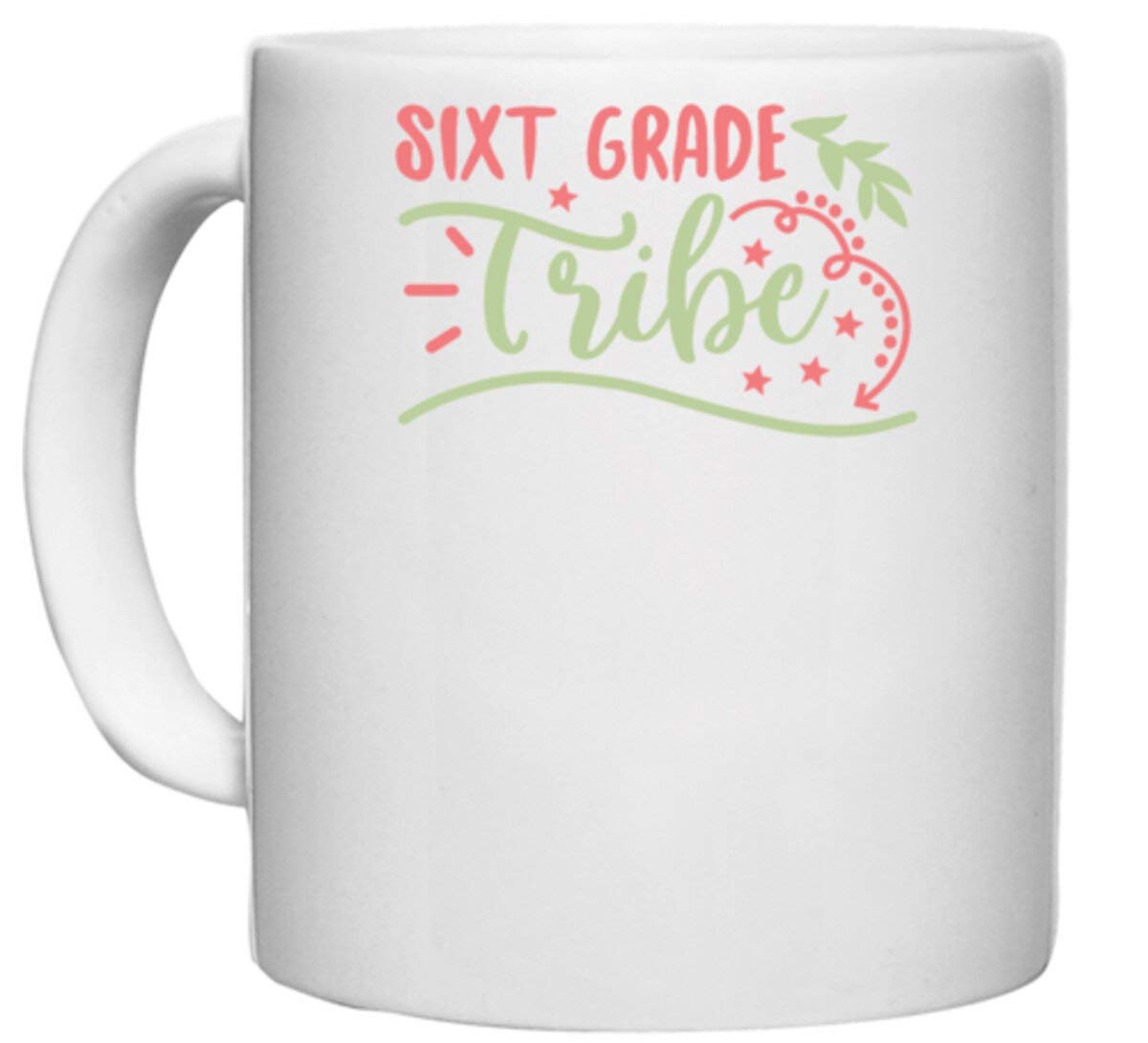 UDNAG White Ceramic Coffee/Tea Mug 'Teacher Student | Sixt grade tribe' Perfect for Gifting [330ml]