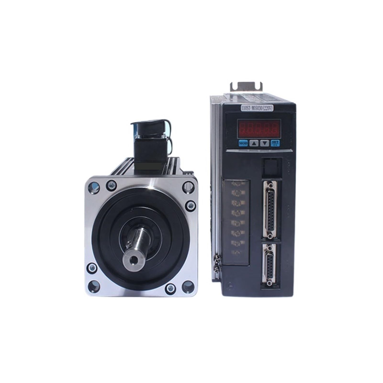 HCVYQMMJ 110st 220v Ac Single-Phase Permanent Magnet Servo Motor 3000rpm Matched Driver 30a 1.2kw 1.8kw for Industrial Control(110ST-05030 AASD-30A)