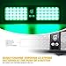Xprite Green 48LED Visor Strobe Flashing Lights Sunshield Hazard Warning Light for Law Enforcement Emergency Vehicles Trucks