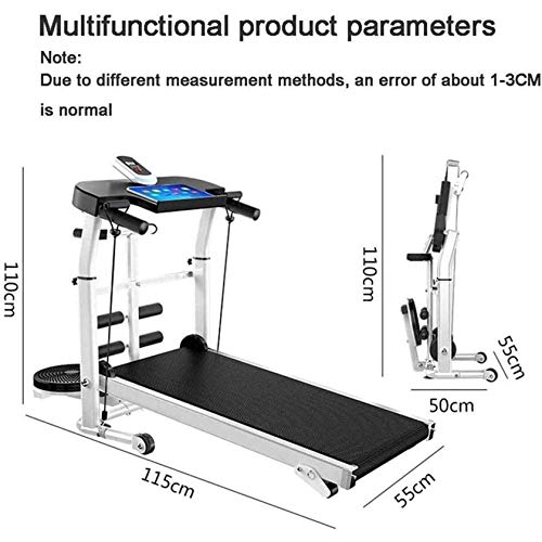 Image of Home Treadmills, Folding Treadmill,Folding 2.25Hp Under Desk Electric Treadmill,Function Color Screen with Bluetooth Speaker, Walking Machine for Home /Office Use