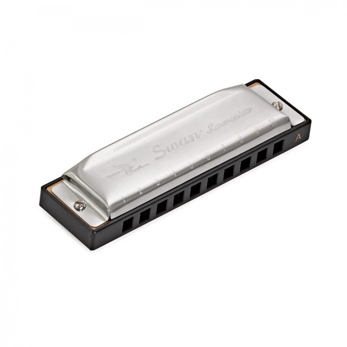 Coffret Harmonica Chromatique 12 Pièces avec Étui, Argent