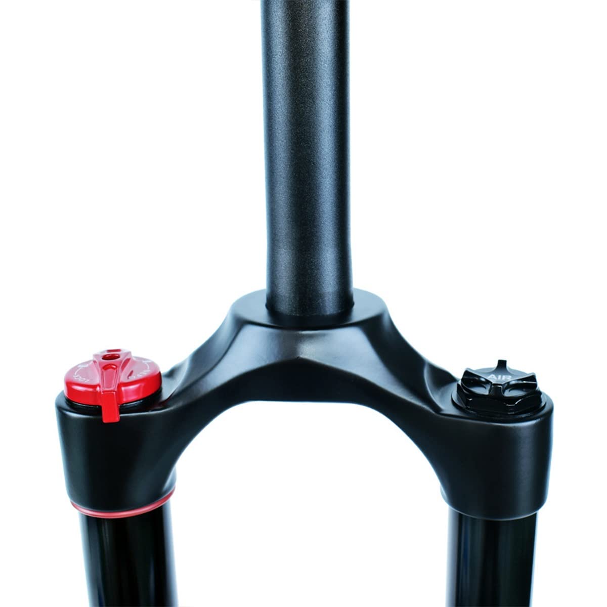 26/27,5/29" widelec pneumatyczny MTB z skokiem sprężyny 100 mm, ultralekki rower górski, rura prosta 1-1/8, widelec przedni ze złączem szybkomocującym, 9 * ręczny / pilot blokady (kolor: