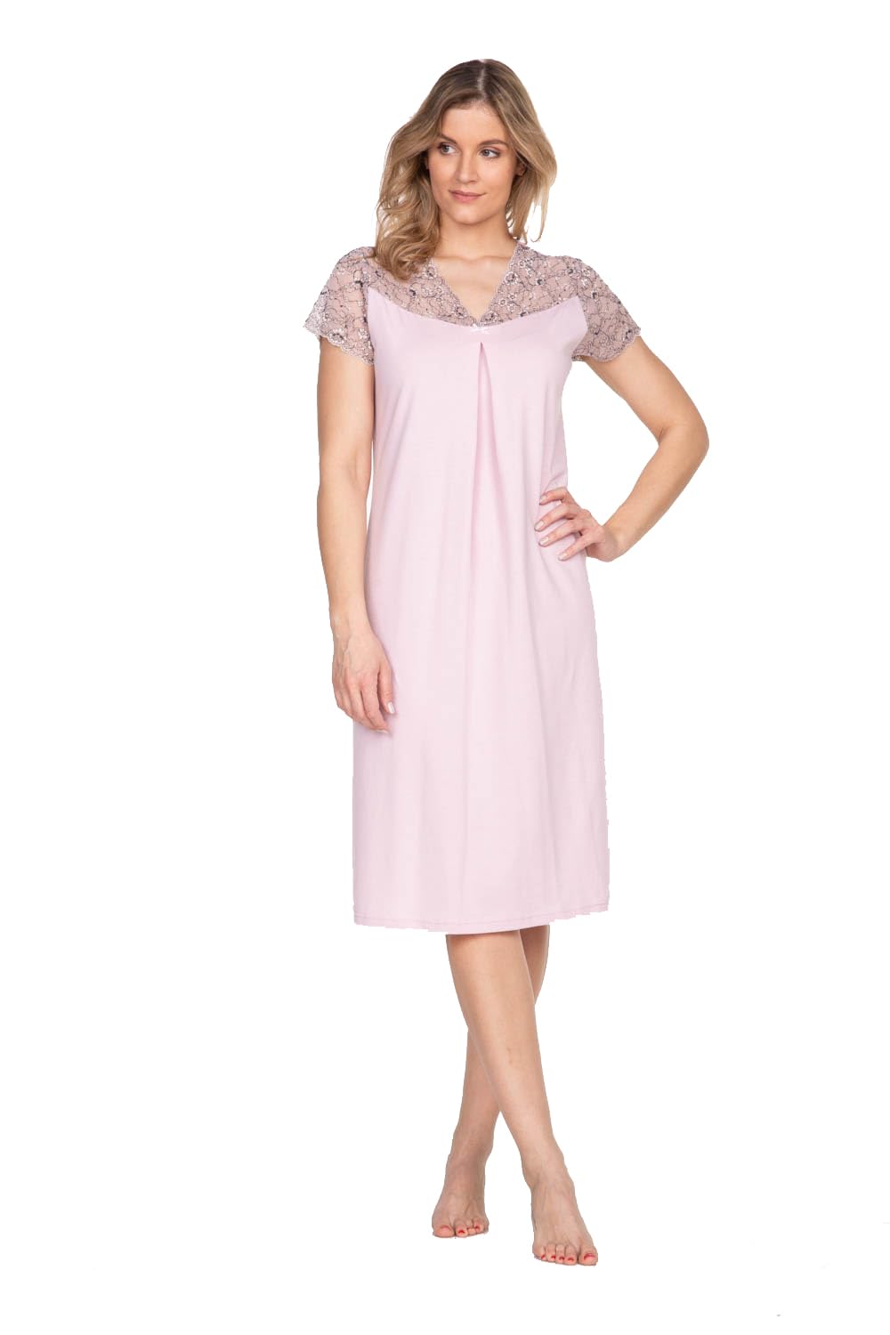 e.Femme Camisón para mujer Lena II 859 de algodón y modal Lenzing®