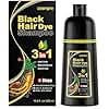 cosmpro Black Hair Dye Shampoo 3 in 1 for Women/Men for Gray Coverage Instant Hair Color Shampoo Natural Herbal Semi Permanent Champu Para Cana