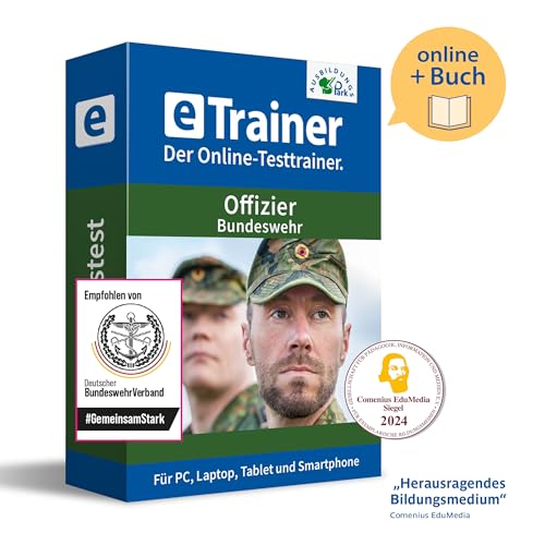 Einstellungstest Bundeswehr Offizier CAT-Test Prüfungspaket | Online-Trainer mit Logik-Buch | Aufgaben mit Antworten und Lösungswegen | Deutsch, Wissen, Mathe, Logik … Einstellungstest Bundeswehr Offizier CAT-Test Prüfungspaket | Online-Trainer mit Logik-Buch | Aufgaben mit Antworten und Lösungswegen | Deutsch, Wissen, Mathe, Logik …